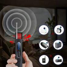 1 款便携式防窃听摄像头探测器。它具有隐藏摄像头检测、射频 (RF) 信号检测、GPS 追踪器检测、监听设备检测和防窥探 RF 扫描功能。适用于汽车、室内住宅、酒店、浴室、旅行和办公室等场景。