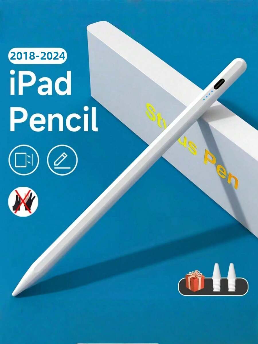 Compatible With Apple Pencil Power Display Palm Rejection Ipad Pencil Stylus Pen For IPad Accessories 2022 2021 2020 2019 2018 Pro Air Mini Rechargeable Battery 120mAh