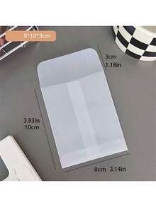 10 件硫酸纸半透明卡片夹保护信封，防水文件/照片收纳套，圣诞节 - 透明磨砂 - 查看 14