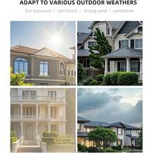 1PC High-Definition Wireless Video Doorbell With Solar Rainproof Cover, Type-C Port, Supports Voice Switching Intercom Function, Easy For Outdoor Installation, Uninterrupted Power Supply, Long Battery Life, Black And White Color Design