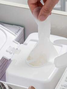 1 szt. Pudełko na chusteczki nawilżane z guzikiem, pudełko na chusteczki samochodowe, pudełko do przechowywania, przenośne pudełko do przechowywania chusteczek nawilżanych do salonu, pudełko na ręczniki nawilżane, pudełko na ręczniki z osłoną na przycisk, pudełko do przechowywania ręczników mokrych i suchych, pyłoszczelne, wielofunkcyjne, świetny prezent, prezent na Halloween, Boże Narodzenie, powrót do szkoły, Walentynki, bezpieczne i pyłoszczelne