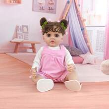 55cm Planted Hair Simulation Doll 22inch Fully Vinyl Washable Reborn Dolls Dress Up Games Accompanying Toys New Year Gifts