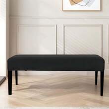 Milk Silk Bench Cover,Rectangular Stretch Square Ottoman Covers Slipcover Rectangle Washable Foot Stool Cover Thick Storage Protector With Elastic Bottom,Stretch Dining Room Bench Slipcovers - Multicolor - View 6