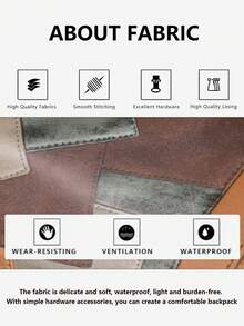 Anti-Theft Stitching Pattern Backpack, Women's Wallet, Multifunctional Fashion Daily Bag, Multi-Pocket Lightweight Travel Bag, Large Capacity Minimalist Backpack, Convenient Backpack, Suitable For Students, Nurses, Teachers, Business People, Travel, Business Trips, Commuting, Shopping, Office, Dates, Hiking, Training, Work, Birthday Gifts, Holiday Gifts, Backpack - Multicolor - View 7