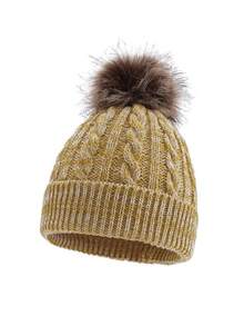 Children's Warm Knit Hat, Thick Windproof Ear Ion Beanie For Boys And Girls In Autumn/Winter