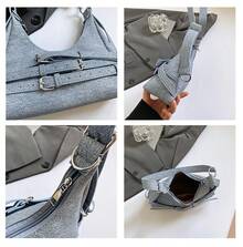 Simple Handbag, Fashionable And Versatile Shoulder Bag, Retro Style Dumpling Bag, Suitable As A Gift For Girlfriend - 粉色 - 查看 3
