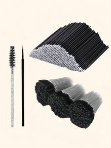 睫毛嫁接专用微型棉签 50/100/200支装，无绒唇部微型涂抹刷，一次性睫毛膏刷，适用于睫毛、牙齿、指甲、眼线和个人护理