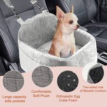 Dog Car Seat For Small Medium Dog, Removable Cover Dog Booster Seat, Safe And Comfortable, Easy Installation Cat Backpack For Travel