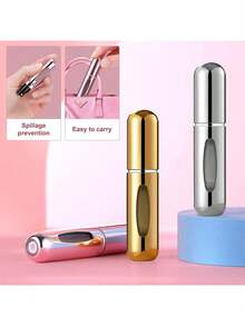One Perfume Distribution Bottle, With Perfume Bottle Directly Filled At The Bottom, Reusable Fine Spray Water Bottle, Makeup Water Bottle, Perfume Distribution Tool, Suitable For Family And Friends' Birthday Gifts, Holiday Gifts, Easy To Travel And Carry, With A Capacity Of 5ml. - Vàng - Xem 7