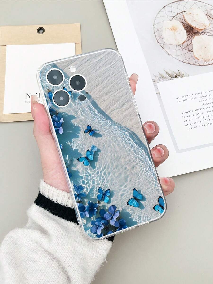 1 Peça Capa Protetora de Telefone TPU Pintada de Alta Transparência e Minimalista, Compatível com iPhone 16 Pro Max, Compatível com Galaxy S25 Ultra, Compatível com Redmi 14C, Compatível com Moto E22, Compatível com Pixel 6a 5G, À Prova d'Água, à Prova de Choques, Anti-Queda, Resistente a Arranhões, Versão Internacional, Não a Versão Doméstica - Multicolorido - Visão 1