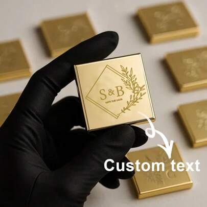 1/30/50PCS Customized Chocolate Label Brand (Excluding Chocolate), Customized Text, 1.97in*1.97in, Birthday Party Chocolate Discount, Wedding Chocolate Business Card, Birthday Personalized Plexiglass Chocolate Discount, Birthday Table Decoration, Best Gift, Guest Gift., Multi-Functional, Durable, Stylish, High-Quality, Unique, Tea Room, Home, Garden, Office, For Anniversaries, For Valentine's Day, For Mother's Day, For Father's Day, For Graduation, For Weddings, For Housewarming