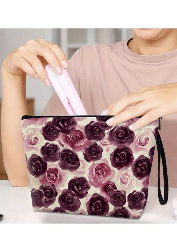 Nueva bolsa de maquillaje de rosa púrpura, bolsa de cosméticos para mujer, bolsa de almacenamiento portátil multifuncional para exteriores, estuche para lápices de estudiante, bolsas de almacenamiento de cosméticos para estudiantes, bolsa de maquillaje, tocador, bolsa de maquillaje, artículos esenciales de viaje, organizador, almacenamiento, organizador de maquillaje, bolsas de maquillaje, organizador de maquillaje, organizador, bolsa de aseo, organizador de escritorio, bolsa de cosméticos, bolsa de maquillaje, organizar maquillaje, accesorios de tocador, bolsa de maquillaje, bolsa de maquillaje, tocador, bolsa de maquillaje, artículos esenciales de viaje, bolsa, accesorios de tocador, bolsa de maquillaje pequeña, bolsa de cosméticos, gran capacidad, bolsa de maquillaje grande, regalos de Navidad, bolsa, viaje, regalos para mujeres, neceser de mujer, artículo esencial de viaje, bolsa, embrague / bolso pequeño, neceser, organizador de maquillaje, organizar maquillaje, bolsa, soporte de