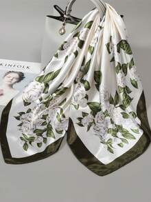 1pc 90cm X 90cm Fashion Versatile Multifunctional Scarf, Minimalist Polka Dot Large Square Shawl Sunscreen Wrap Headscarf For Dress - Multicolor - View 20