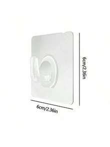 50/5pcs Transparent Wall Mounted Clothes Hangers, Self-Adhesive High Load Bearing Hooks, Suitable For Kitchen, Bathroom, Practical Clothes Rack, Adhesive Hooks, Towel Rack, Bedroom Wall Decor, Clothes Hanger, Hooks, Rack, Back To School, Shelf, Organization And Storage, Key Holder, Wall Key Holder, Key Hanger, Sticker Hooks, Door Hanger, Bedroom Room Decor, Kitchen Accessories - Transparent - View 9
