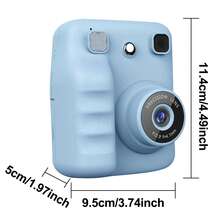 Fotocamera digitale stampante istantanea 3 in 1 - Fotocamera, gioco, lettore MP3 3 in 1, stampa foto istantanea, gioco puzzle, zoom digitale 16x, registrazione video HD 1080P, fotografia - regalo perfetto per Ognissanti, Natale, compleanno. Rientro a scuola, Festa del Lavoro, Ognissanti, Natale, Giorno del Ringraziamento