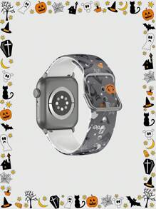 1pc Soft Elastic Breathable Wristband Replacement Strap, Compatible With Samsung, Garmin, Honor Smartwatches, Apple Watch 38mm 40mm 41mm 45mm 44mm 42mm 49mm, Fashionable Casual Multi-Color Silicone Band Compatible With Apple Watch Ultra SE/10/9/8/7/6/5/4/3/2/1, 1pc Soft Elastic Breathable Floral Wristband Replacement Strap Compatible With Apple Watch