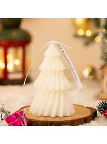 1pc Scented Candle In Christmas Tree For Bedroom Aromatherapy, Home Decor Holiday Decoration Gift,Christmas