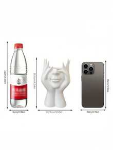 1pc Creative Facial Styling Art Storage Container, Multifunctional Desktop Storage For Office Supplies, Pen Holder, Makeup Brush Holder, Decoration.