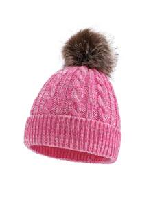 Children's Warm Knit Hat, Thick Windproof Ear Ion Beanie For Boys And Girls In Autumn/Winter