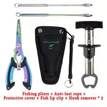 6.3-Inch Fishing Pliers, Stainless Steel Fishing Needle-Nose Pliers, Fishhook Remover, Braided Line Scissors, Cutter, Rust-Proof Fishing Multi-Purpose Tool, Suitable For Saltwater And Freshwater, Outdoor Fishing Supplies