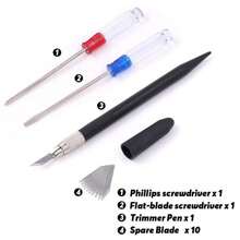 13pcs/19pcs/29pcs Model Building Tool Kit, DIY Model Assembly Auxiliary Tool Set, Modeler's Basic Tool Craft Kit, Suitable For Toy Model Building, Architectural Model, Toy Car Model Construction Tool Set - Multicolor - View 8