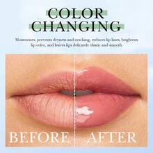 1支樱花香型保湿润唇膏，兼具润唇精华、唇彩、唇油功效，金属按摩棒，减少唇纹，柔滑双唇，滋养双唇，令双唇水润亮泽，唇膜按摩，补充干燥唇部肌肤，按需精准涂抹 - 彩色 - 查看 5