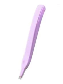 1 pièce Outil de retrait de l'agrafage plat de style poussoir, portable et magnétique pour le bureau et les fournitures scolaires - Rose bonbon - Voir 19