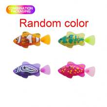 Baby Shower Luminous Induction Elektroniczna Ryba Pływająca W Wodzie Zabawka, Symulowana Podwodna Elektroniczna Ryba Dla Rozwoju Sensorycznego, Zabawka Do Kąpieli Dla Dzieci, Prezent Urodzinowy i Świąteczny