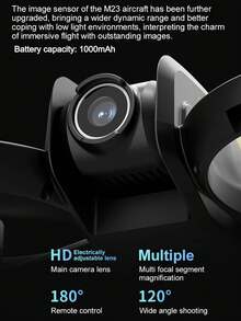Brushless Motor, Mini, Drone M23, Aerial Photography, High-Definition Cameras, Quadcopters, Remote-Controlled Aircraft - Multicolor - View 6