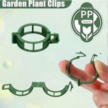 20 件，塑料植物夹支撑连接可重复使用保护嫁接固定植物蔬菜番茄工具园艺用品，支撑藤蔓夹，藤蔓夹，悬挂育苗扣，绿色植物夹，藤蔓固定夹，辣椒和茄子固定器，幼苗植物夹 - 綠色 - 查看 7