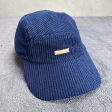 Anth Co Original Navy Velvet Five Panel Cap - 藍色 - 查看 1