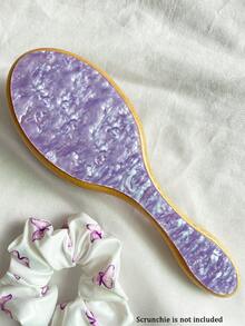 1件个性化女士时尚亚克力闪光大理石纹理名字定制发梳，独特的伴娘礼物，定制伴娘发饰，圣诞节美容配饰，少女时代 - 彩色 - 查看 13