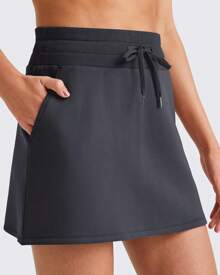 G4Free Smoofit Sweat Skirts Women Soft Drawstring Summer Casual Lounge Skirt With Pockets