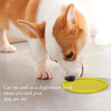 Vivifying Dog Flying Disc, 2 Pack 7 Inch Natural Rubber Floating Flying Saucer For Both Land And Water (Green + Red) - Green + Yellow - View 6