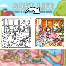 成人涂色冥想，沉浸于舒缓的生活方式，营造温馨氛围和柔和色调，打造花园茶会，逃离现实，迎接新学期。文具、绘画、圣诞节