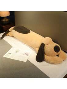 可爱的 100 厘米/130 厘米长狗毛绒玩具 - 柔软蓬松的毛绒动物，是送给狗爱好者的完美礼物，也是很棒的儿童房间装饰、特别的生日礼物、节日礼物、派对礼物、感恩节礼物、圣诞节礼物、情人节礼物 - 彩色 - 查看 5