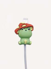 Ladybug Silicone Data Cable Protector, Penguin Cartoon Apple Phone Data Cable Anti-Breaking Savior, Multiple Cartoon Protective Cases - Red - View 10