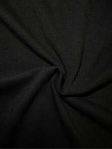 1PC Graphic Wolf Talking Behind Your Back Fart Design Women's Tshirts Plus Size - Đen 3 - Xem 4