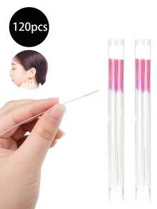 60PCS/120PCS Earrings Hole Clean, Fragrance Odor Removal Ear Care Kit, Piercing Floss Disposable Piercing Aftercare Piercing Cleaning Line, Ear Piercing Care Cleaning Tool,Suitable For Men And Women