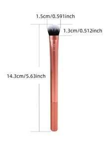 Real Techniques 专业遮瑕化妆刷，遮盖黑眼圈和瑕疵，适用于晕染液体和膏状遮瑕产品，提亮黑眼圈，圣诞礼物，1 支装，粉底刷，遮瑕刷，腮红刷，修容刷，腮红刷，古铜粉刷，散粉刷，粉底刷，腮红刷 - 粉色 - 查看 6