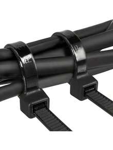 100 Piece Set Of Heavy-Duty Cable Ties, Nylon Zipper Ties, With Waterproof, Anti Slip, And Anti Breakage Functions, Suitable For Home, Office, And Car Wire Sorting