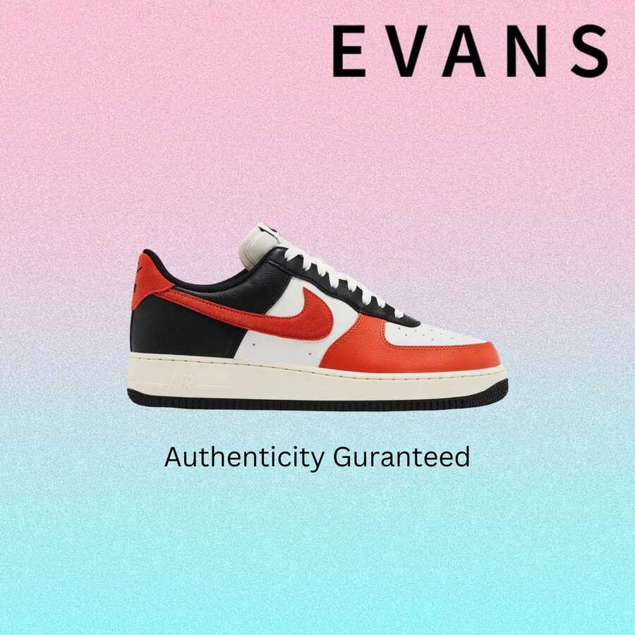 Nike Air Force 1 Low '07 LV8 Black Vintage Coral Phantom HQ4987-010 Mens Fashion Sneakers New Vintage-Spring Summer-Inspired Running Shoes, Shock-Absorbing Comfort, Gym To Streetwear-Back To School - 珊瑚橙 - 查看 1