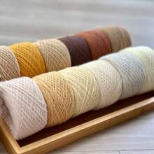 50克诺吉吉冰岛羊毛球DIY手工编织线钩适用于中等重量的围巾、衣服、帽子、钩针 - 彩色 - 查看 10