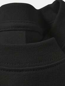 Kit Of 3 Men's Plain T-Shirts Casual Shirt 100% Cotton Versatile Comfortable Sports Unisex Blouse - màu đen - Xem 2