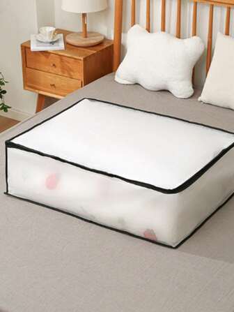 Large Capacity Foldable Fabric Storage Bag - Suitable For Bedding, Clothes, Pillows, Quilts - Suitable For Home, Bedroom, Dormitory, Spa Center Wardrobes - Gray Woven Material, No Need For Electricity,Christmas/Halloween Laundry Storage And Storage Bag.This Product Is Foldable And Unsupported