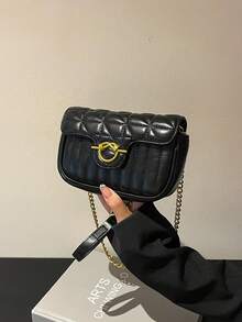 Dedoo 包包女士更偏爱新款包包和女士百搭小包，今年2025新款斜挎包流行女士轻奢时尚单肩包。 - 黑色 - 查看 5