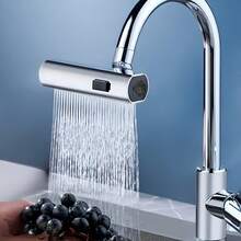 1 bộ chuyển đổi vòi bếp kiểu thác nước nhẹ, phụ kiện thay thế vòi bếp đa chức năng cho xe RV, vòi bồn rửa phòng tắm, bộ chuyển đổi vòi xoay 360° 3 trong 1 với vòi phun chống bắn nước, bề mặt mạ điện, giao diện kim loại, thích hợp cho trang trí phòng, trang trí nhà cửa, trang trí phòng tắm, phụ kiện nội thất, đồ dùng du lịch, đồ dùng cắm trại. - Nhiều màu - Xem 2