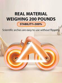 1pc Ab Roller Wheel, Abs Workout Equipment For Abdominal & Core Strength Training, Exercise Wheels For Home Gym, Fitness Equipment For Core Workout With Knee Pad Accessories