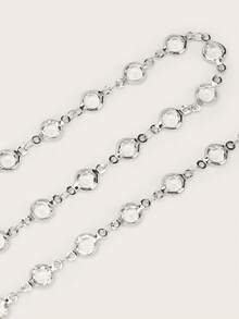 1件夏季新款腰链，休闲时尚百搭配饰 - 銀色 - 查看 2