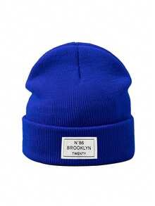 1 件儿童针织帽，简约时尚针织帽，男女通用，头围较大，保暖防风，适合秋冬季 - 1PC - 查看 16